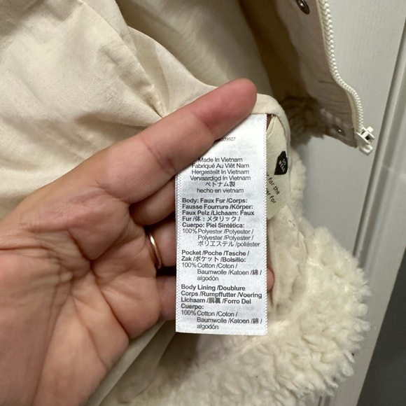 Madewell Sherpa Zip Jacket Size XS - Picture 5 of 6